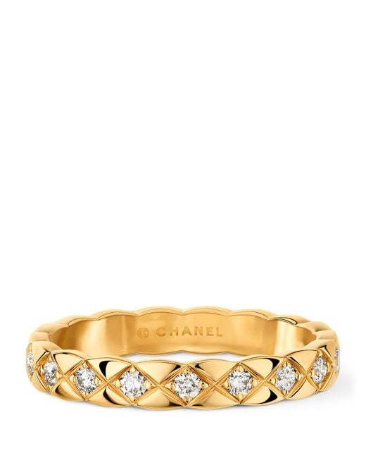 Chanel Metallic And Diamond Coco Crush Ring