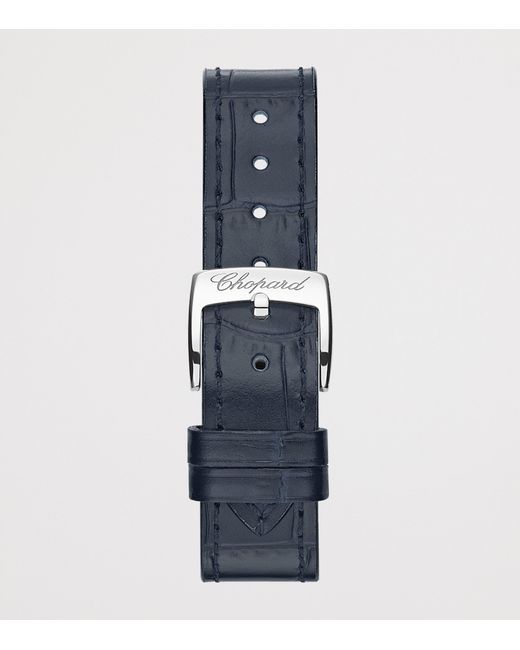 Chopard Metallic Stainless Steel And Diamond Happy Sport Watch