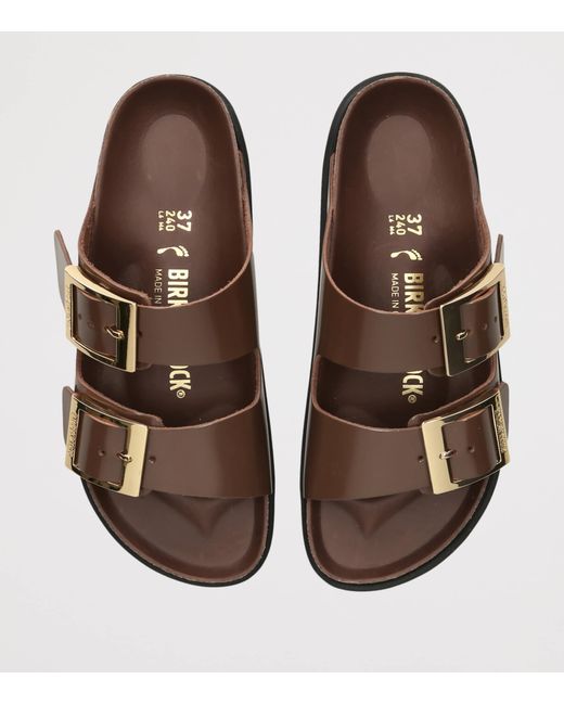 Birkenstock Brown Leather Arizona Sandals