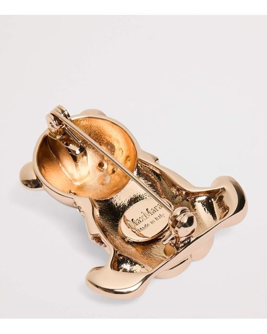 Max Mara Natural Teddy Bear Brooch