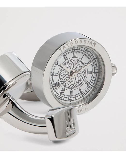 Tateossian Gray Big Ben Watch Cufflinks for men