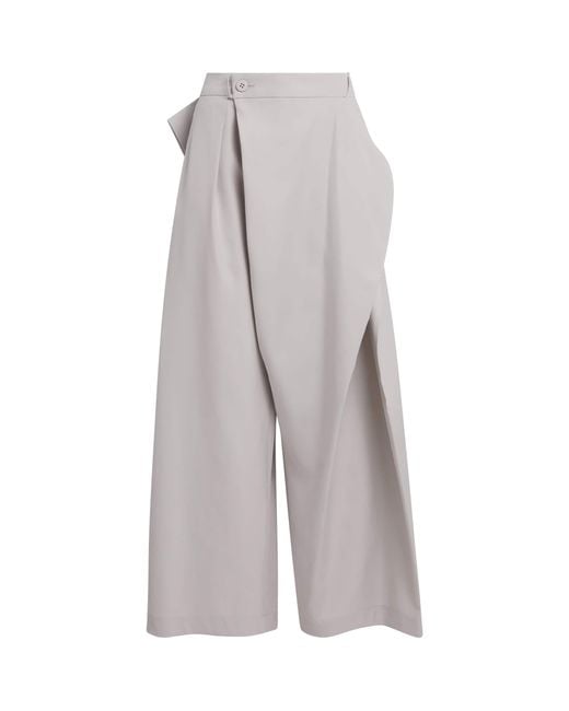 Issey Miyake Gray Fluttering Trousers