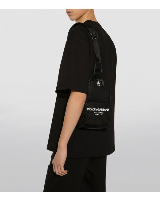 Dolce & Gabbana Black Cross-body Backpack for men