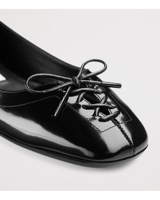 Jimmy Choo Black Scarlett Patent Leather Ballet Flats