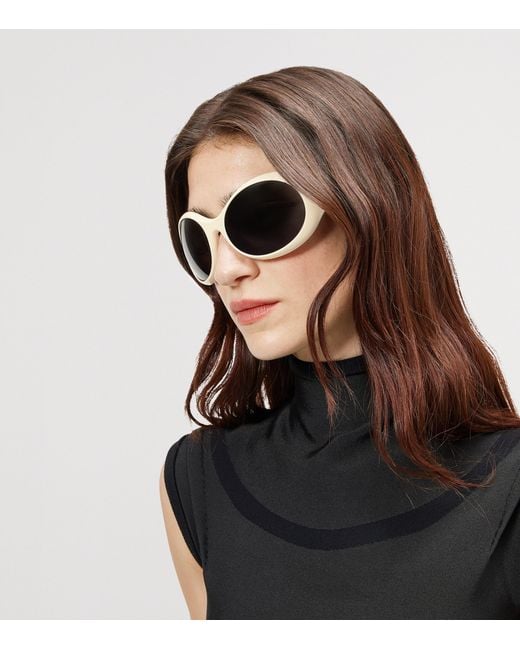 McQueen Gray Round Kate Sunglasses