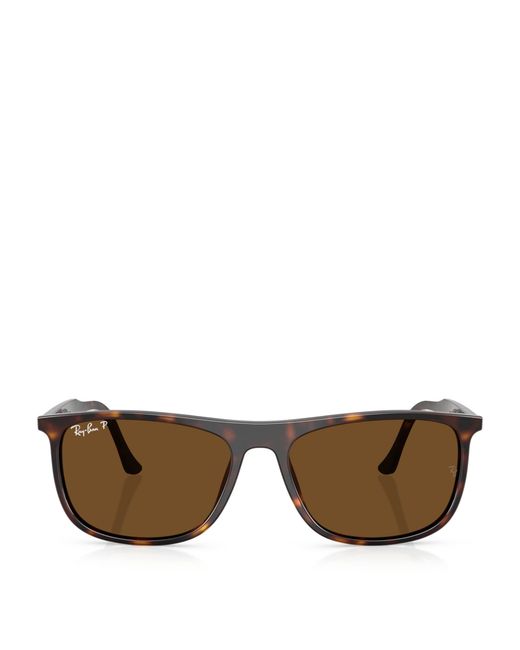 Ray-Ban Brown Rb2216 Rectangle Sunglasses