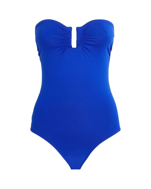 Eres Blue Strapless Cassiopée Swimsuit