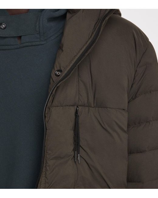 Stone Island Brown Down Cordura Puffer Jacket for men