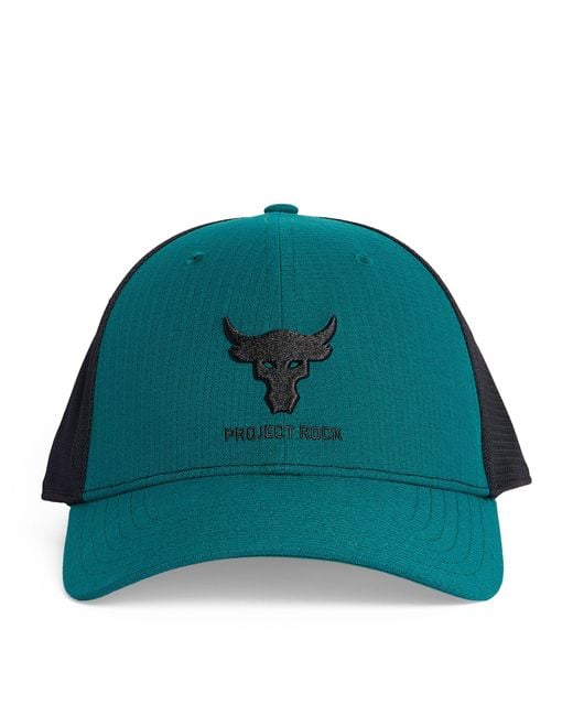 Under Armour Green X Project Rock Trucker Cap for men