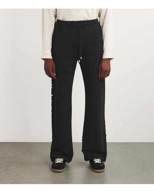 Amiri Black Cotton Hollywood Sweatpants for men