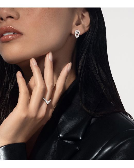 Messika Metallic Fiery And Diamond Stuid Earrings
