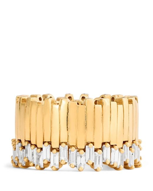 Suzanne Kalan Natural And Diamond Milli Stacker Eternity Ring