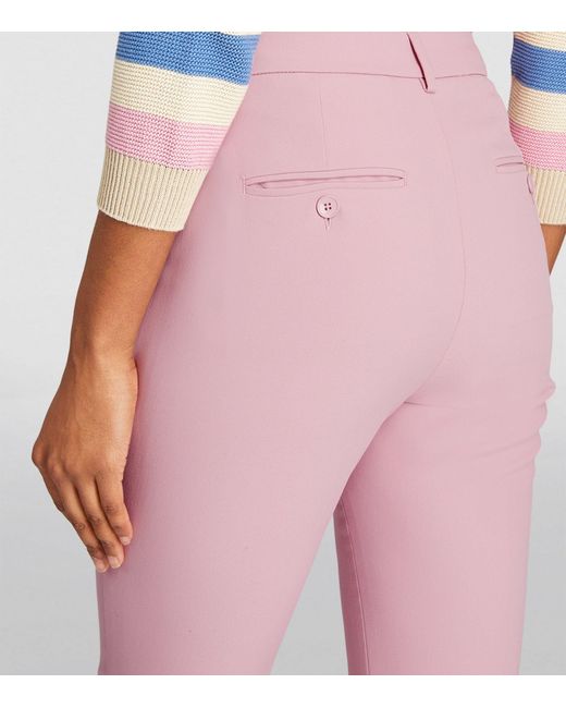 Weekend by Maxmara Pink Straight Tailored Trousers
