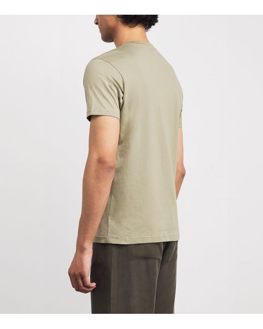 Sunspel Green Supima Cotton Riviera T-Shirt for men