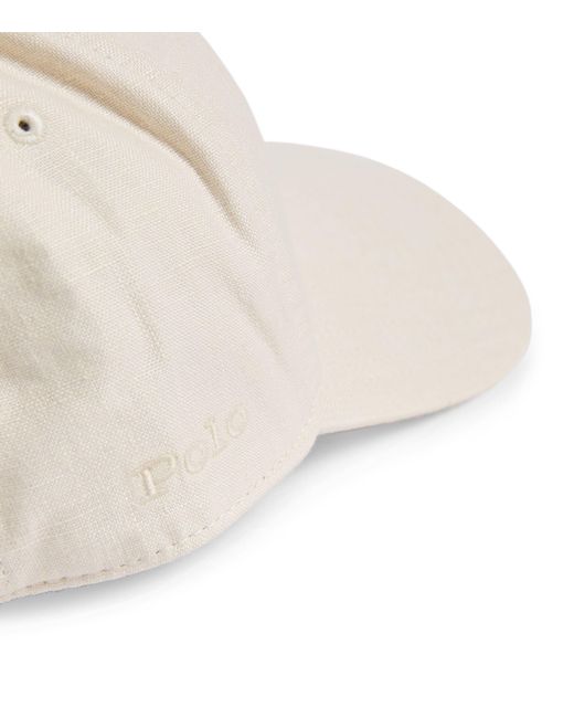 Polo Ralph Lauren Natural Linen Baseball Cap for men