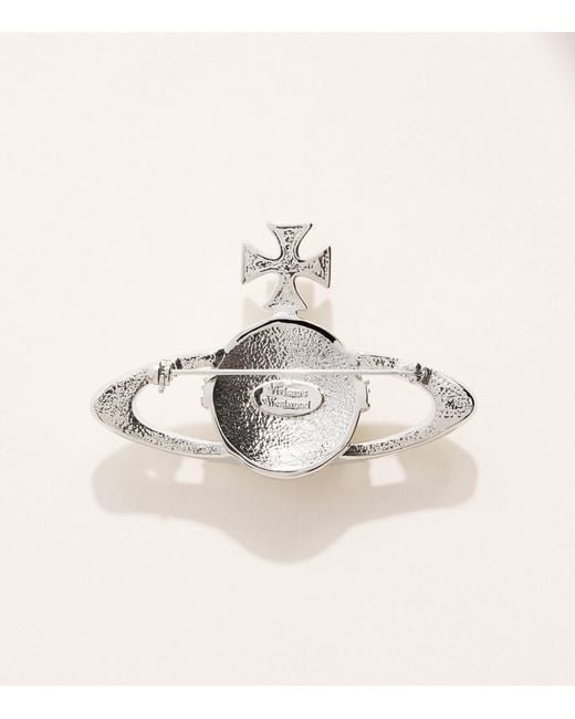 Vivienne Westwood Natural Bas Relief Orb Brooch