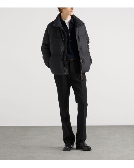 Prada Black Cashmere Puffer Jacket for men