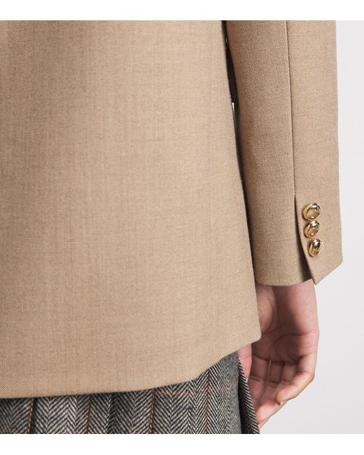 Maje Natural Single-Button Blazer
