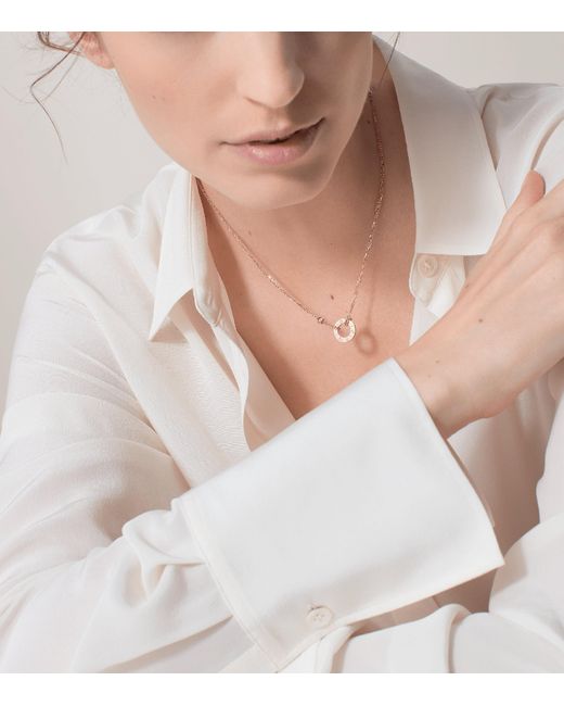 Cartier Natural And Diamond Love Necklace