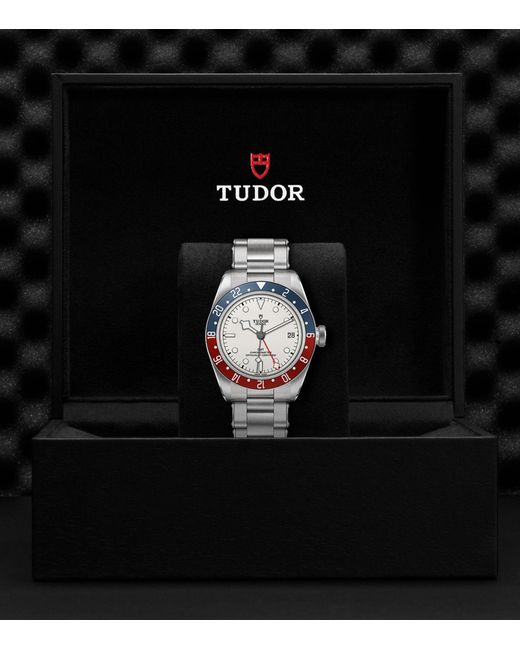 Tudor Gray Stainless Steel Black Bay Automatic Watch 41mm for men