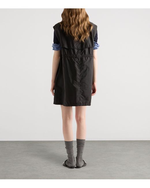 Prada Black Re-Nylon Mini Dress