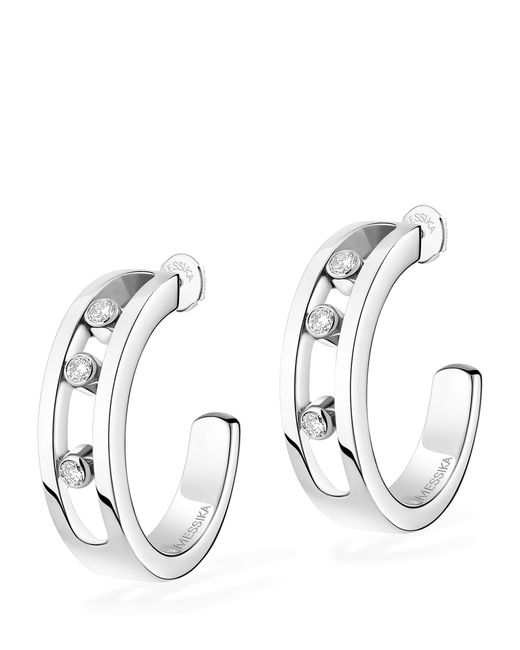 Messika Metallic Move Classique And Diamond Hoop Earrings