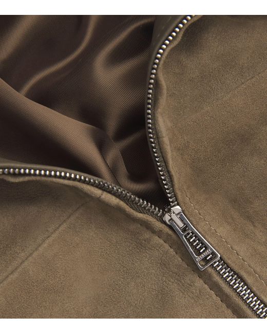 Belstaff Green Suede Frame Overshirt for men