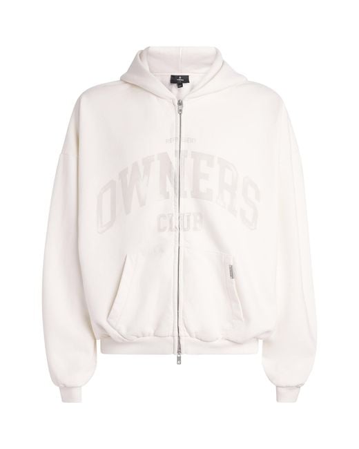 Represent White Cotton Owners Club Hoodie for men