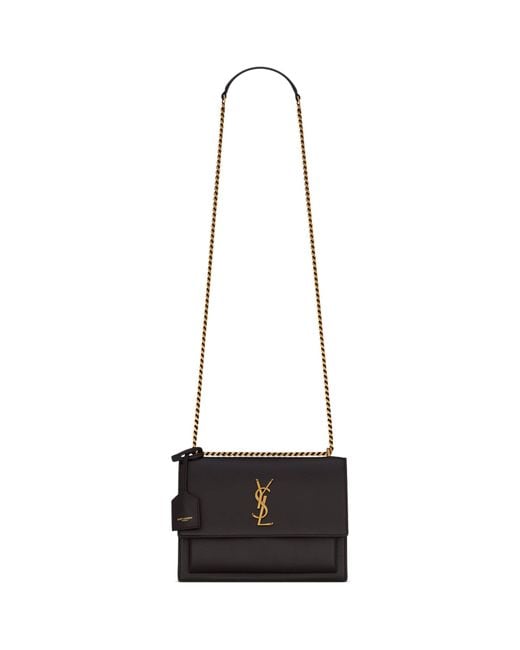 Saint Laurent White Small Sunset Shoulder Bag