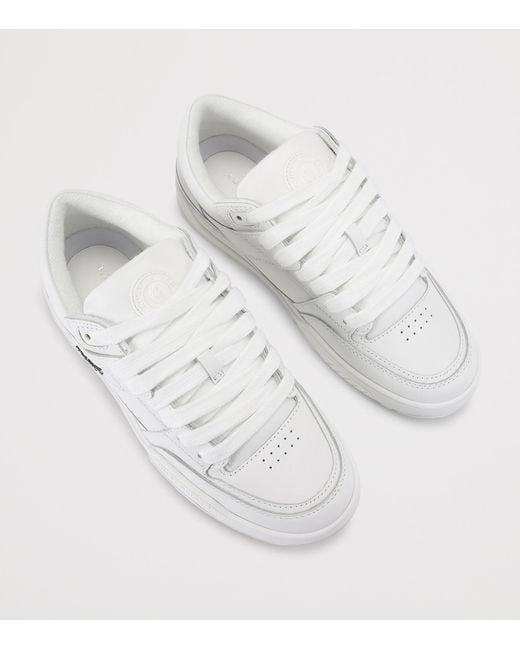 Kurt Geiger White Leather Hatton High-Top Sneakers for men