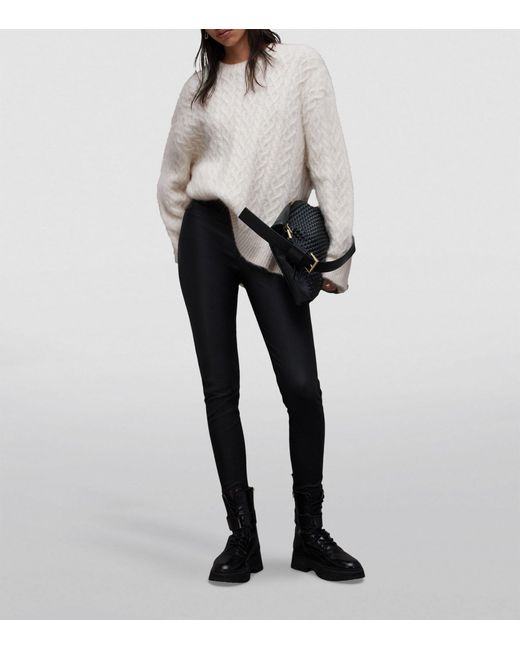 All saints shop cable knit sweater