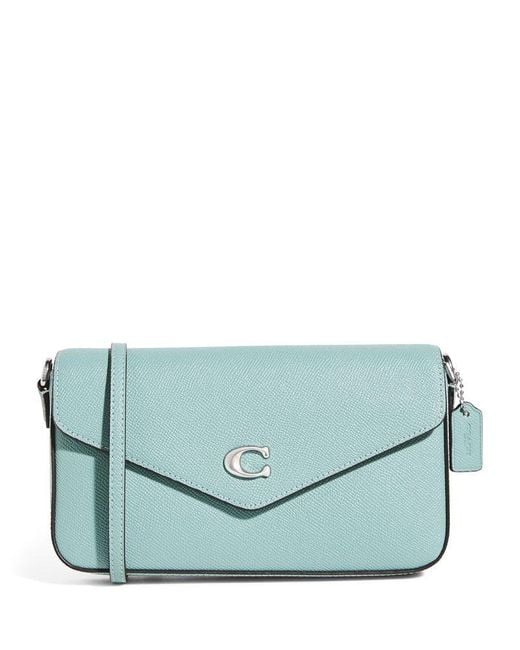COACH Blue Leather Wyn Cross-Body Bag