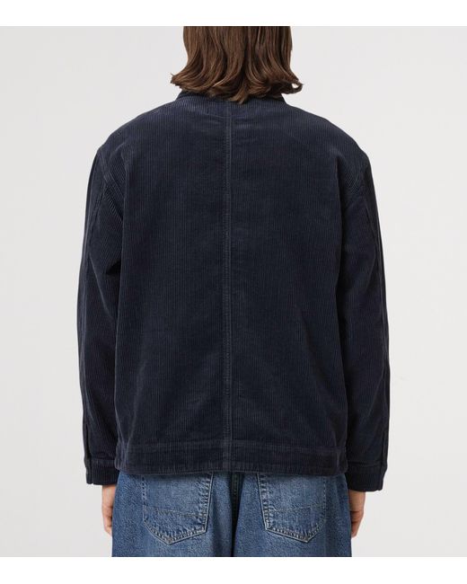 AllSaints Blue Corduroy Castleford Overshirt for men