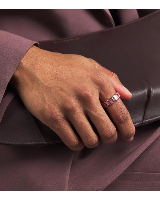 SHAY Pink Diamond And Sapphire Eternity Ring