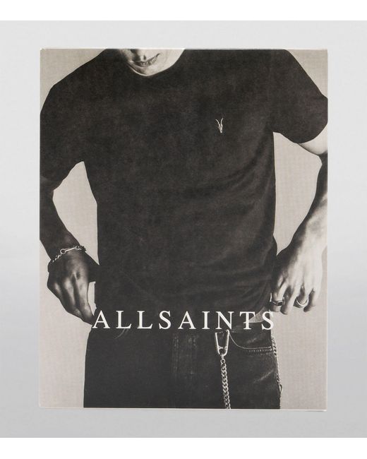 AllSaints Gray Cotton Brace T-shirts (set Of 3) for men