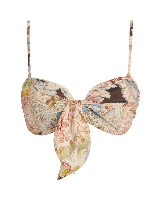 Zimmermann Natural Daylight Bandeau Bikini Top