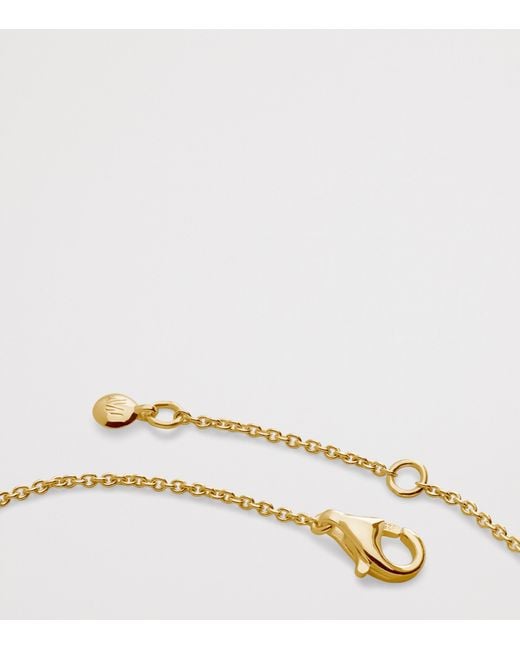 Monica Vinader Metallic Vermeil Heart Station Chain Bracelet