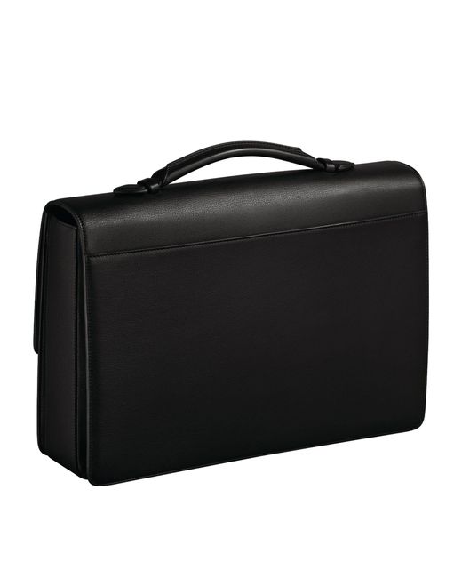 Cartier Black Leather Must De Briefcase for men