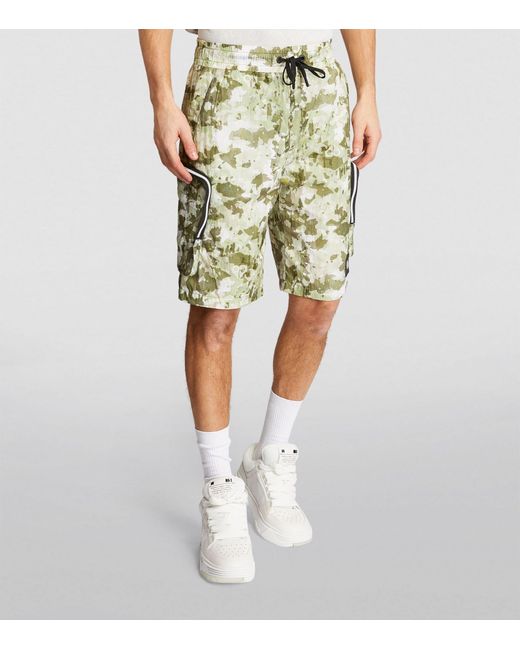 Moose Knuckles Green Cargo Shorts for men