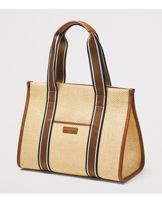 Aspinal Natural Raffia Henley Tote Bag