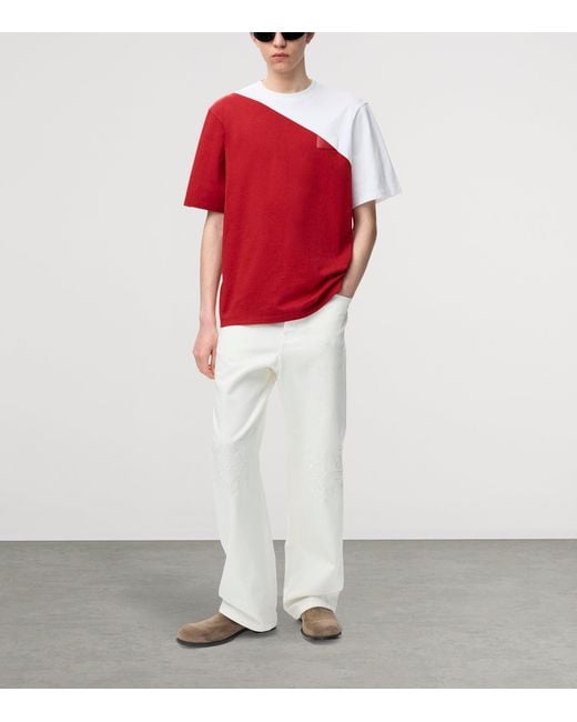 Loewe Red Cotton Relaxed T-Shirt for men
