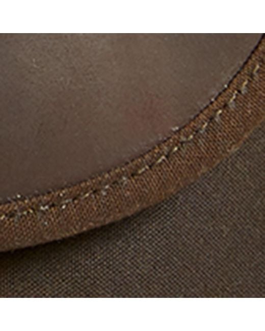 Barbour Brown Waxed Tarras Messenger Bag for men