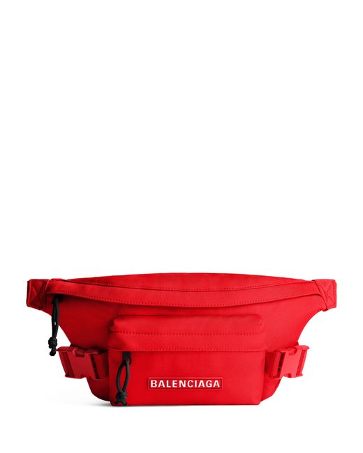 Balenciaga Red Ski Logo Belt Bag for men