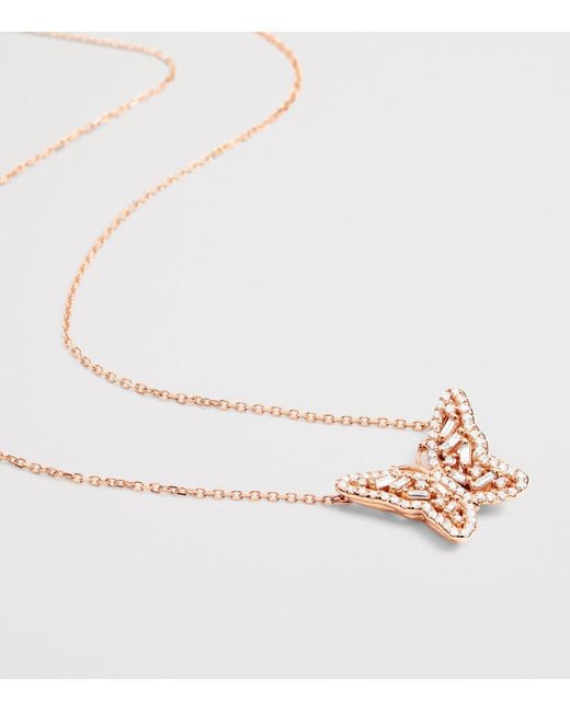 Suzanne Kalan Metallic And Diamond Bold Butterfly Necklace