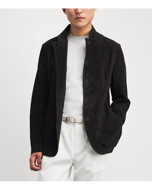 Eleventy Natural Suede Western Belt for men
