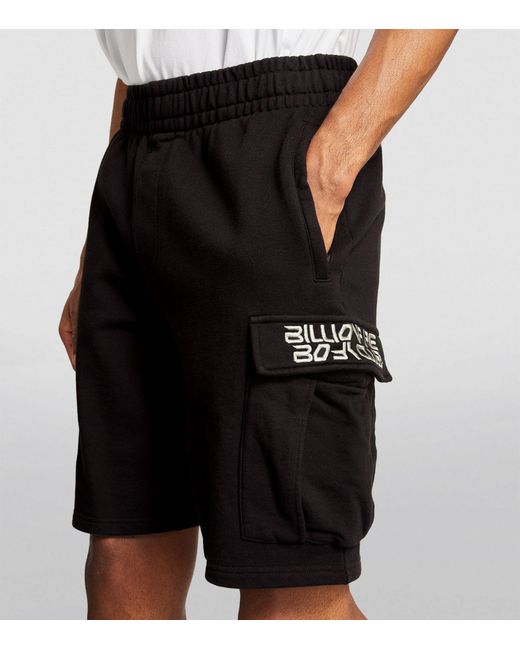 BBCICECREAM Black Logo Cargo Shorts for men