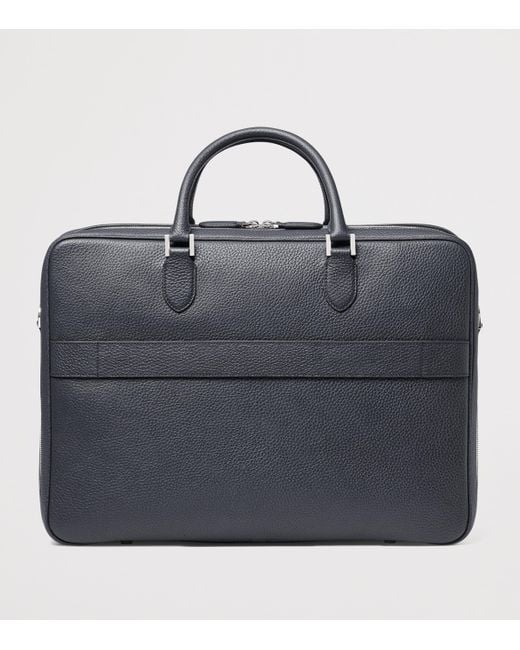 Aspinal Black Leather 48 Hour Mount Street Travel Bag