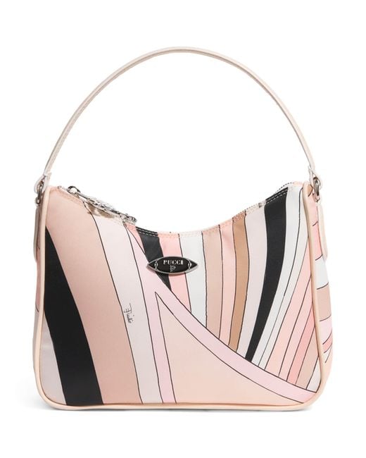 Emilio Pucci Pink Iride Print Yummy Shoulder Bag