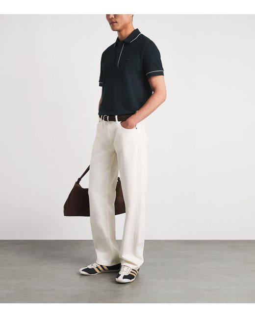 Lacoste Black Cotton Original Polo Shirt for men