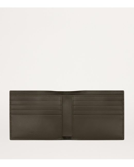 Saint Laurent Black Leather Bifold Wallet for men